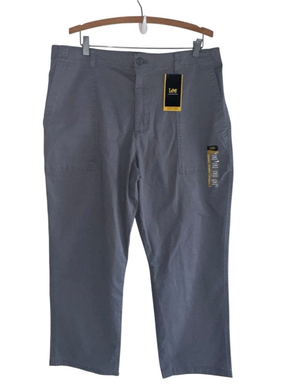 Lee Legendary Utility Cropped Womens Pants Midrise Gray Size 18M NWT Gorpcore